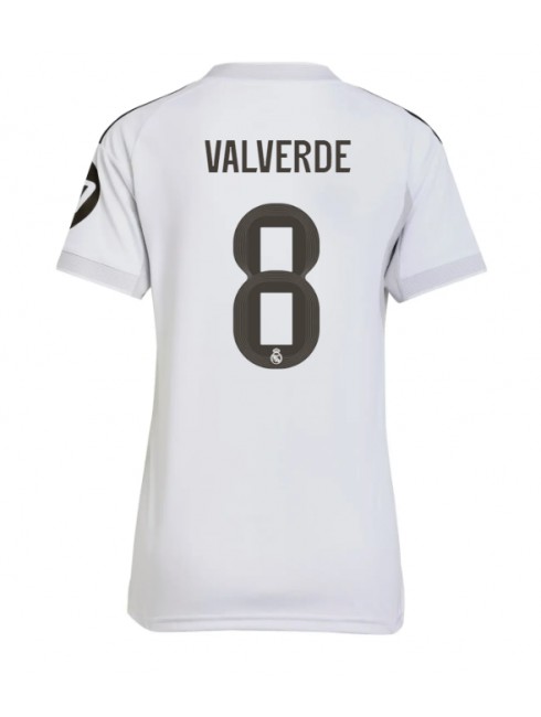 Real Madrid Federico Valverde #8 Replika Hemmakläder Dam 2025-26 Kortärmad Real Madrid Federico Valverde #8 Replika Hemmakläder Dam 2025-26 Kortärmad